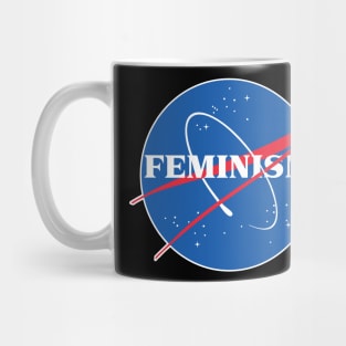 Nasa / Feminism Logo Parody Tribute Design Artwork Mug